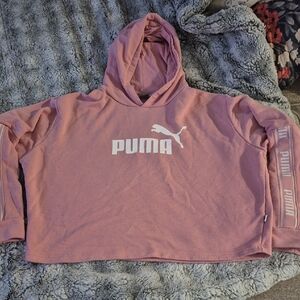 Puma 🖤 Women's Light Pink Logo Hoodie (667)